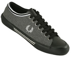 Fred Perry Tipped Cuff Black/White Trainers