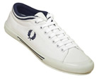 Fred Perry Tipped Cuff Knitted White/Navy Canvas