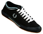 Fred Perry Tipped Cuff Navy/Blue Canvas Plimsoll