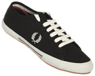 Fred Perry Vintage Tennis Black/White Canvas