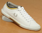 Fred Perry White/Black Tipped Cuff Leather