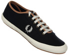 Fred Perry Woodford Navy Canvas Trainers