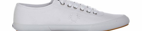 Woodford White Canvas Trainers