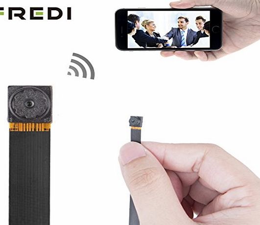 FREDI Spy Camera, FREDI HD 720P WIFI Network Hidden Cam P2P Mini DIY Wireless Cam Module Motion Activated DV Camcorder Digital Video Recorder