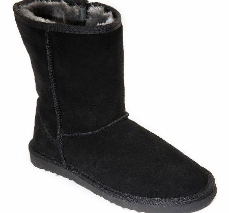FREESTEP Snug Black Suede Casual Boot
