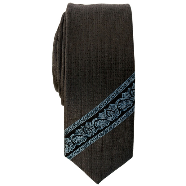 Black Depot Silk Skinny Tie by