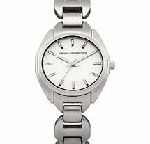 French Connection Ladies All Silver Bracelet Watch