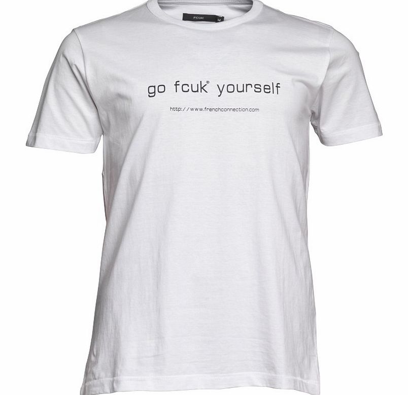 Mens Hey You Crew T-Shirt White