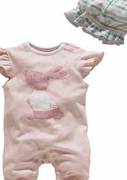 French Connection Pink Rabbit Baby 2 piece Gift