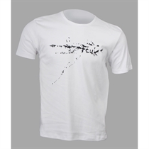 white t-shirt with FCUK print
