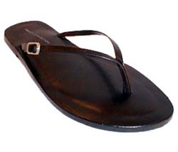 Womens leather flip-flop