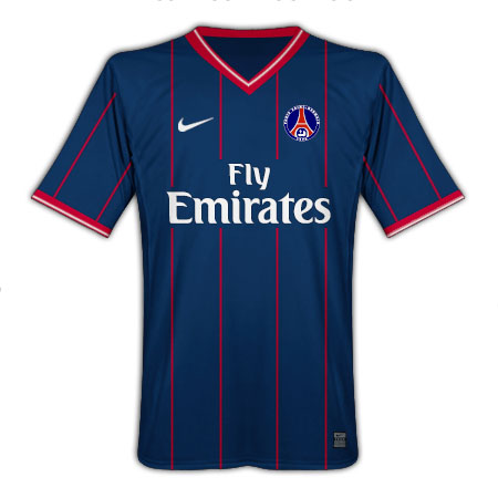 French teams Nike 09-10 PSG home shirt