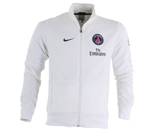 French teams Nike 09-10 PSG Woven Warmup Jacket (white)