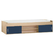Cabin Bed, Blue/Maple Effect