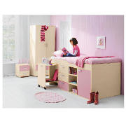 Mid-Sleeper, Pink & Maple Effect with