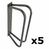 5 x Cycle Park Bike Stands Wall Mounted