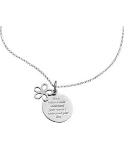 Sterling Silver From the Heart Flower and Disc
