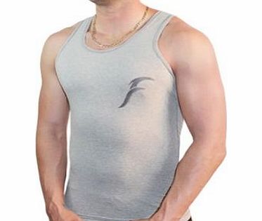 FrontRunner Fitness Mens Vest - Tank - Top - Exercise Clothes - FrontRunner Fitness - Small (Grey)