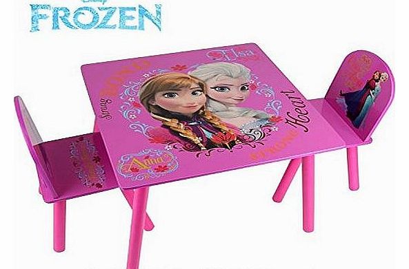 Disney Frozen Kids Pink Activity Table 2 Chairs Childrens Bedroom Furniture Set