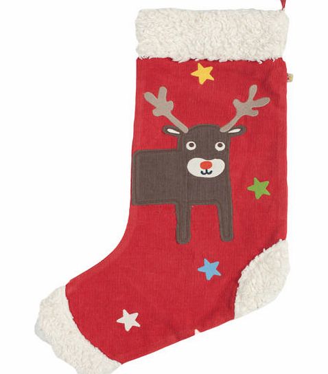 Frugi Boys Frugi Christmas Cord Stocking - Tomato