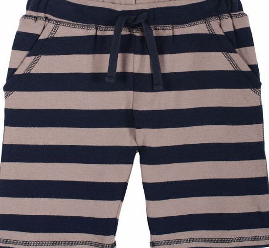 Frugi Boys Frugi Stripy Shorts - Navy Stripe