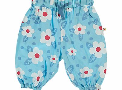 Frugi Daisy Pull-Up Trousers, Blue