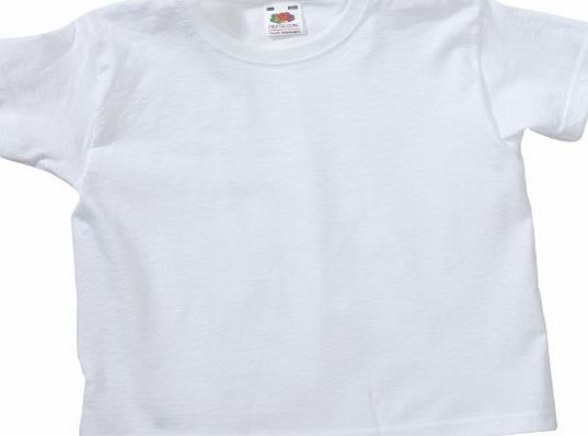 Fruit of the Loom Boys 3-Pack Classic T-Shirt - White - Age 3/4