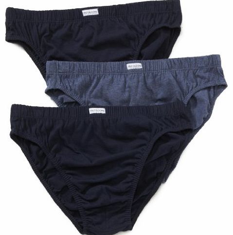 Mens Underwear Classic Slip - 3-Pack - Navy - Large