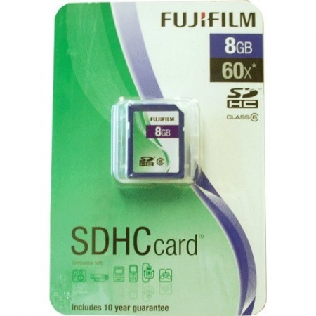 Fuji 8GB SDHC Class 6 8Gb Secure Digital Card