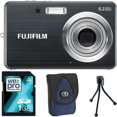 Finepix J10 Black Compact Camera with Bag,