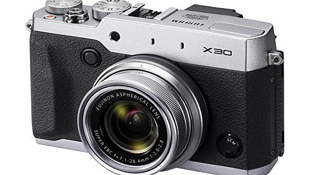 Fujifilm X30 Digital Camera - Silver (12MP, 4x Optical Zoom)