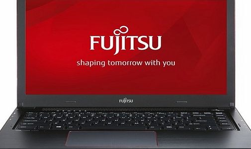 Fujitsu U5540M - Black/Red - Notebook - 13.3in