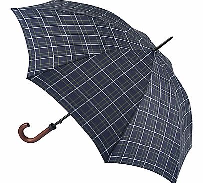 Hunstman Tartan Umbrella, Navy Multi