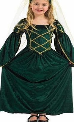 Fun Shack Child Tudor Princess Costume - AGE 4 - 6 YRS (S)
