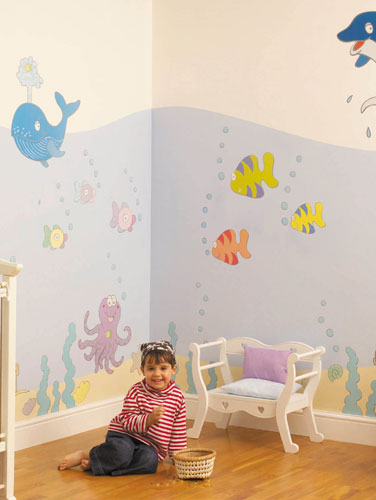 Fun to See Giant Stickers Undersea Adventure Room Makeover Kit - Giant Wall Stickers