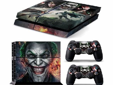 Funky Planet PS4 FULL BODY Accessory Wrap Sticker Skin Cover Decal for Playstation 4 (Joker)