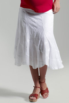 Funmum Cotton Embroidered Skirt