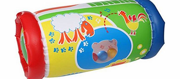 Funtime Inflatable Baby Roller With Rattle Sounds- Suitable From 0 Months  