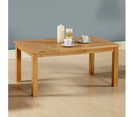 Furniture Link Adeline Solid Wood Rectangular Coffee Table