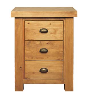 Clearance - Adara 3 Drawer Bedside Chest