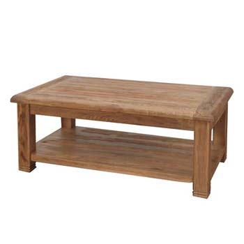 Furniture Link Dallum Solid Oak Rectangular Coffee Table