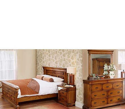 Furniture Link Romano Bedroom Set with 9 Drawer Chest in
