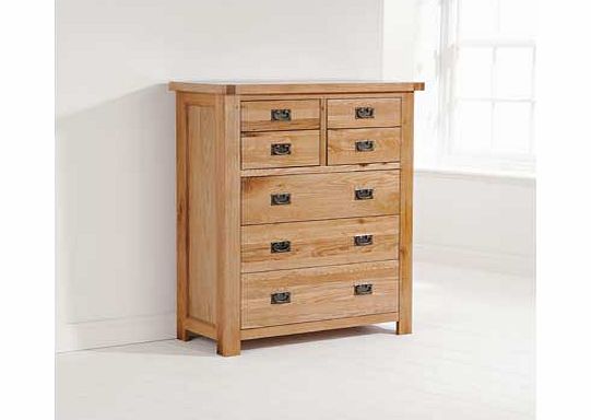 Furniture Solutions Marvin 4 3 Drawer Chest - Natural Oak
