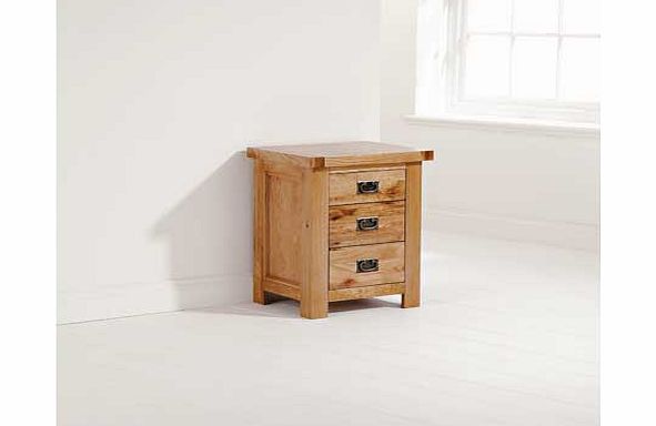 Furniture Solutions Marvin Bedside Table - Natural Oak