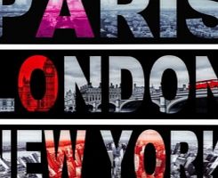 Furniture Village Pictures London New York Paris Glass Pictures Set