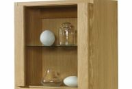 Furniture Village Quba Small Glass Door Cabinet Hinged Left