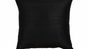 Furniture Village Rugs, Blankets and Cushions Dupion Black Silk