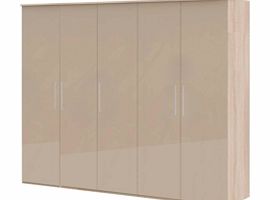 Furniture Village Timba 5 door wardrobe with polished doors 2269