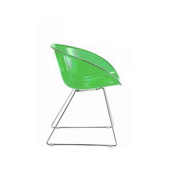 Anna Contract Dining Chair in Green (pair)