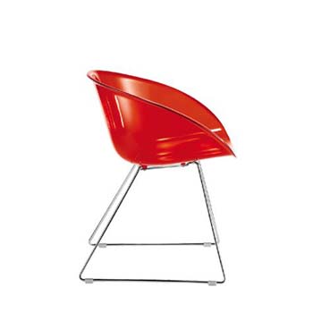 Anna Contract Dining Chair in Red (pair)